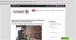 Desktop Screenshot of chattanoogaairconditioningrepair.com