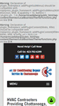 Mobile Screenshot of chattanoogaairconditioningrepair.com