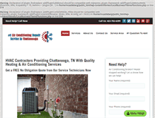 Tablet Screenshot of chattanoogaairconditioningrepair.com